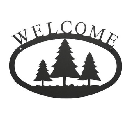 WORKSTATION Small Welcome Sign-Plaque - Pine Trees WO141689